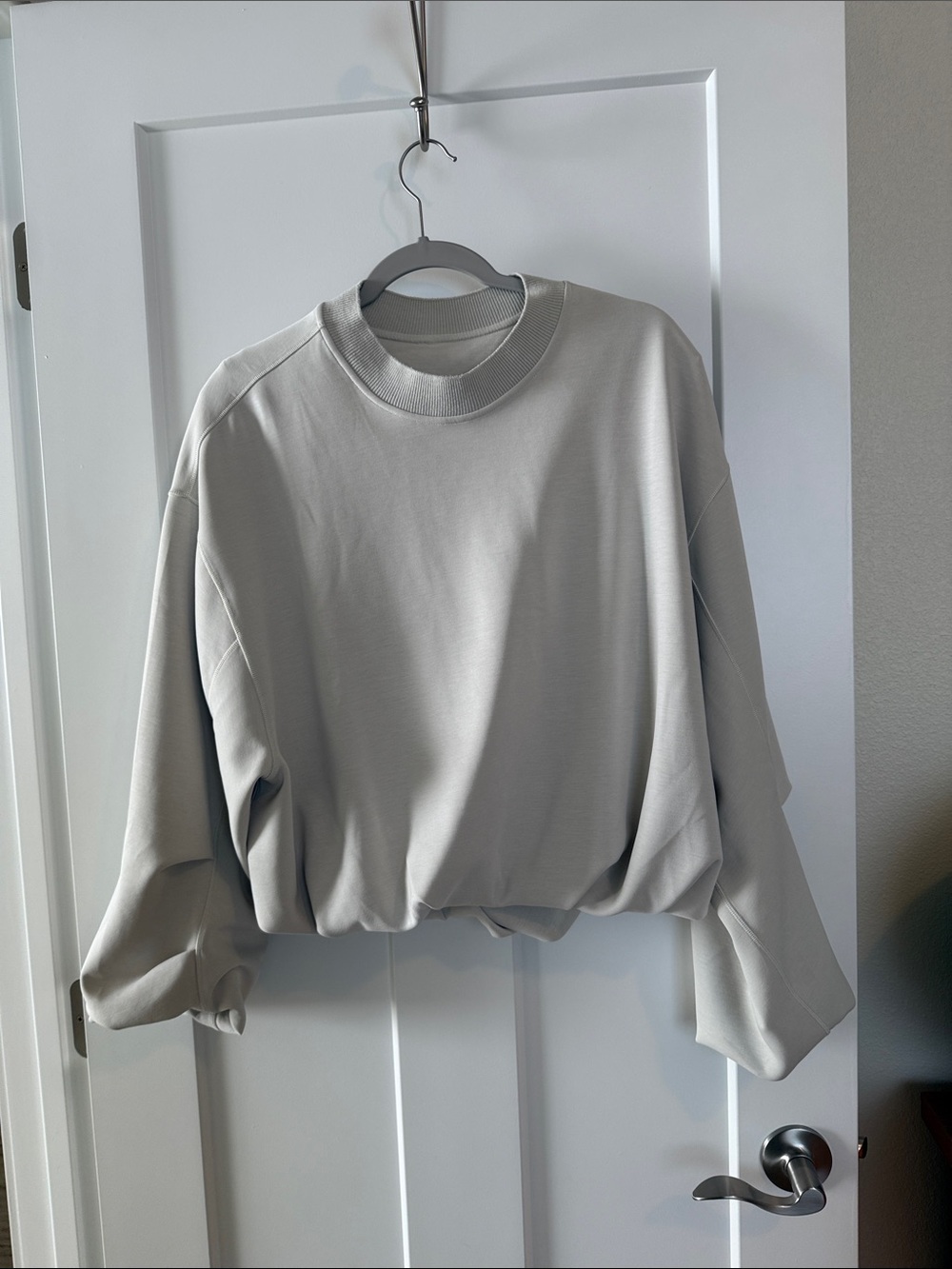 Lululemon Softstreme Voluminous-sleeve Pullover in Bone.